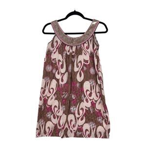 KensieGirl Juniors Size 1 Pink Brown Swing Dress